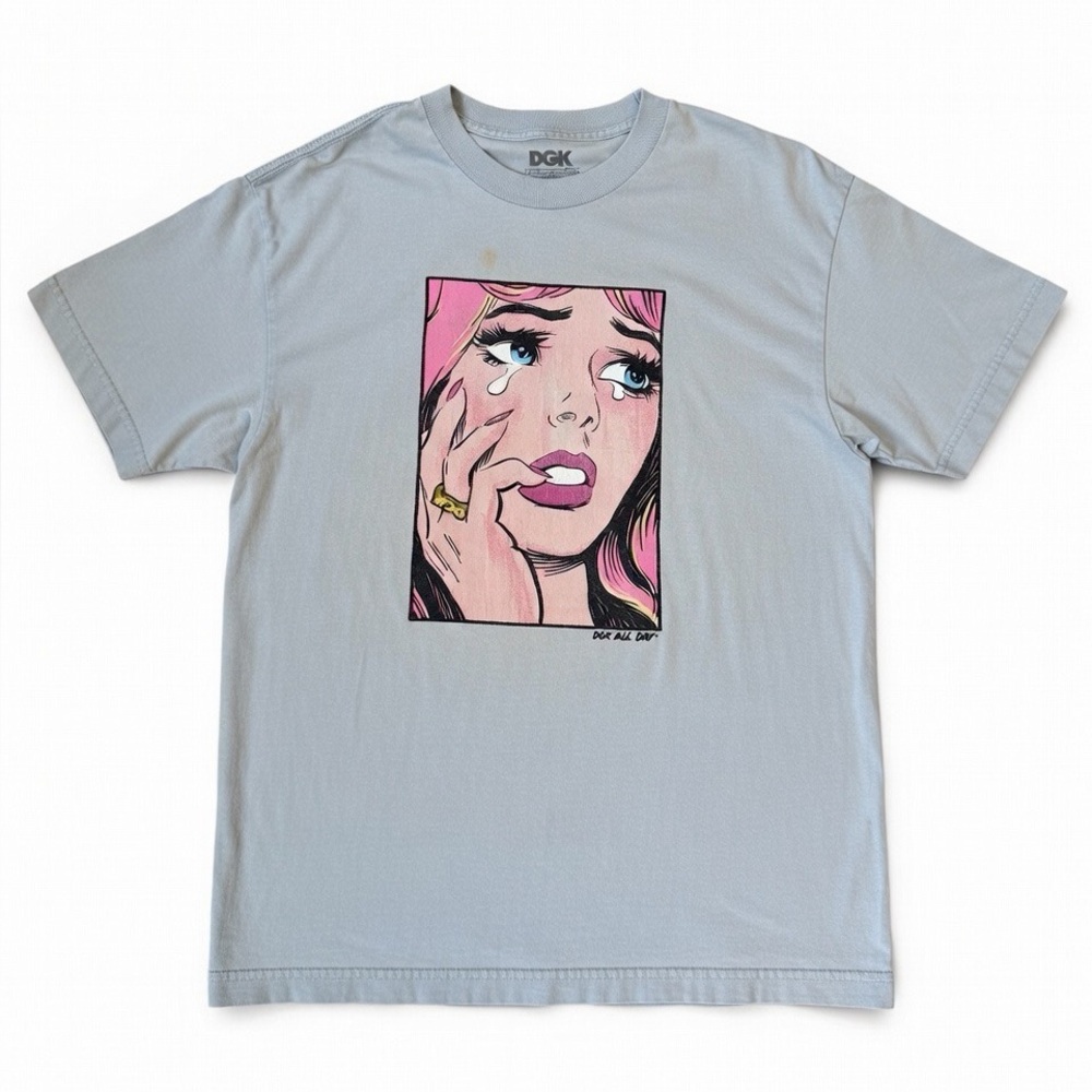 DGK Pop Art Tee with Pink and White Graphic